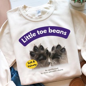 Little Toe Beans Y2K PNG Retro Perro Amante de los gatos Mamá PNG Amantes de las mascotas Pata Padres Suave Aterciopelado Divertido Lindo Camiseta Sudadera Taza Pegatinas Digital