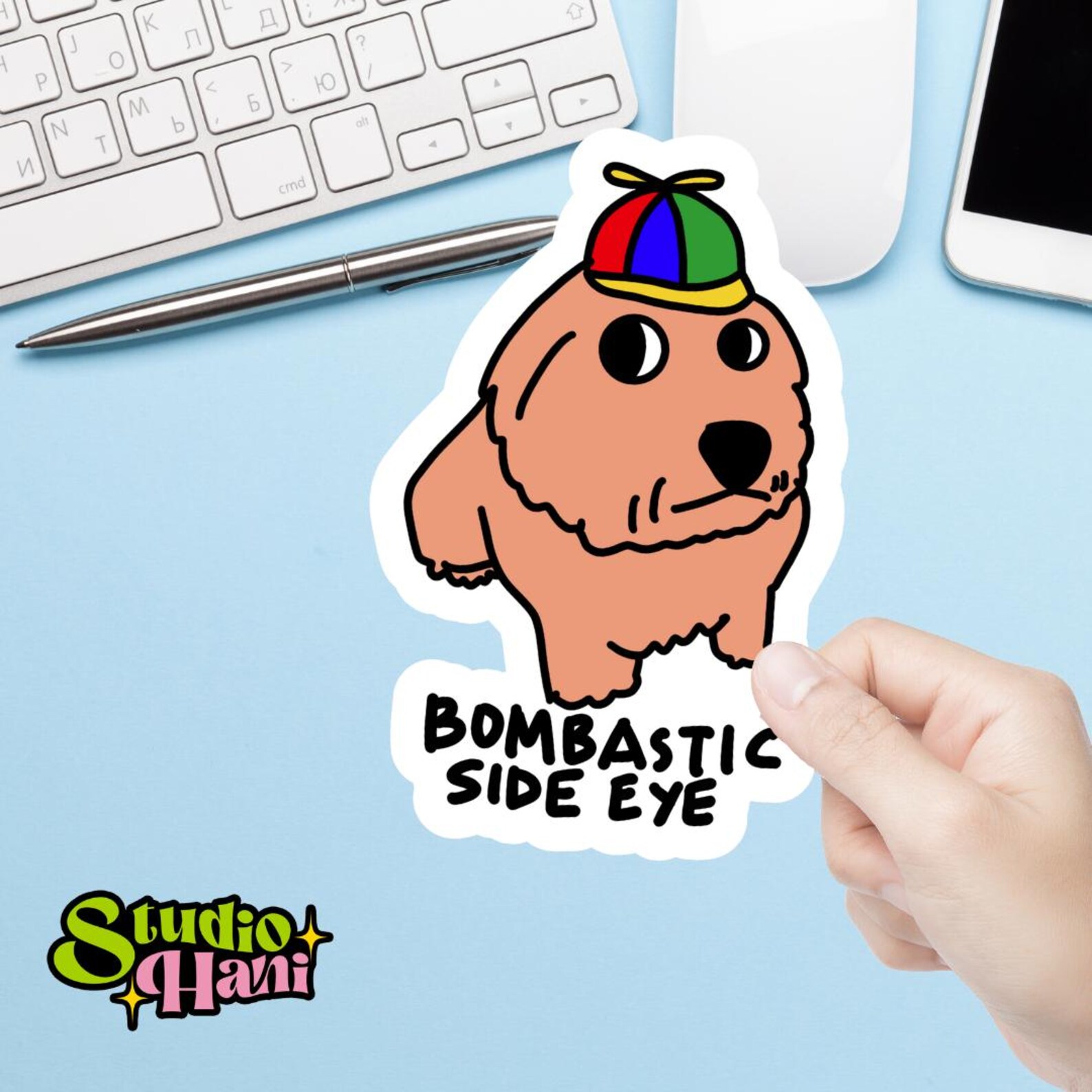 Bombastic Side Eye Dog PNG Clipart Funny Cartoon Relatable Trendy ...