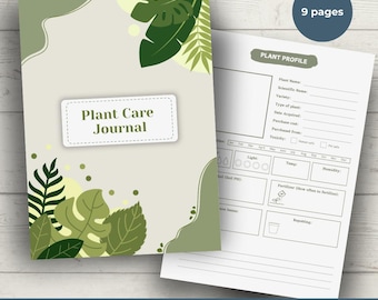 Plant Care Tracker, Plant Care Journal, Indoor Plant Planner, Houseplant Planner,Printable,Garden Tracker Diary