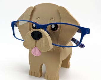Lab Glasses Holder: 3D-Printed Dog Stand for Desk Organization