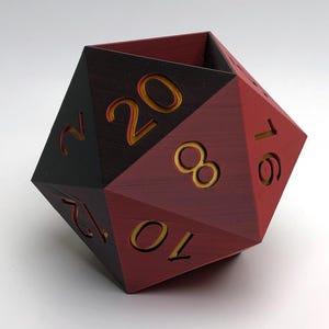 Jardinière en dés unique 20 faces pour plantes succulentes, cadeau pour joueur de RPG, décoration d'intérieur