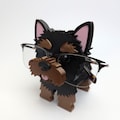 Yorkie Eyeglasses Holder Stand – Cute Yorkshire Terrier Eyewear Organizer for Desk or Nightstand