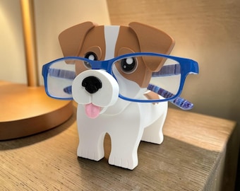 Jack Russell Terrier Eyeglass Holder Stand, Dog Glasses Holder, Cute Desk Organizer, Pet Lover Gift, Sunglasses Display, Home Decor