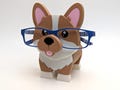Corgi Eyeglass Holder Stand | 3D Printed Dog Glasses Organizer | Pet Lover Gift Desk Nightstand Decor