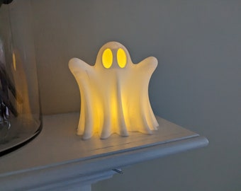 Cute Ghost with Tea Light - Halloween Decoration with LED tea light - 3D Printed