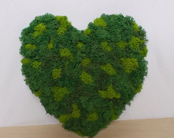 HEART - moss wall art -