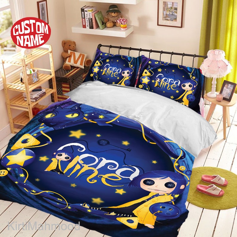 Coraline Bedding Set Coraline E O Mundo Secreto Blanket Etsy New Zealand