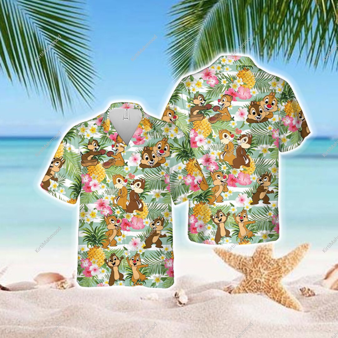 Chip N Dale Tropical Hawaiian Summer Hawaiian Shirt Chip and - Etsy