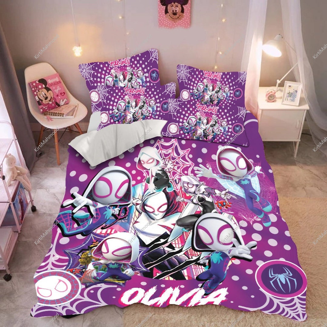 Spider Gwen Bedding Set Spidey and His Amazing Friends Etsy