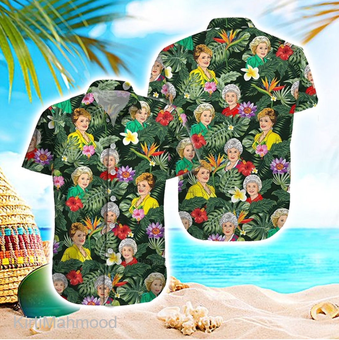 Golden Girls Hawaiian Shirt Golden Girls Button up Shirt Etsy