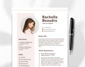 Minimalist Software Engineer Resume Template, Editable Canva CV Design for Tech Careers, Modern and ATS-Friendly Resume for Job Seekers