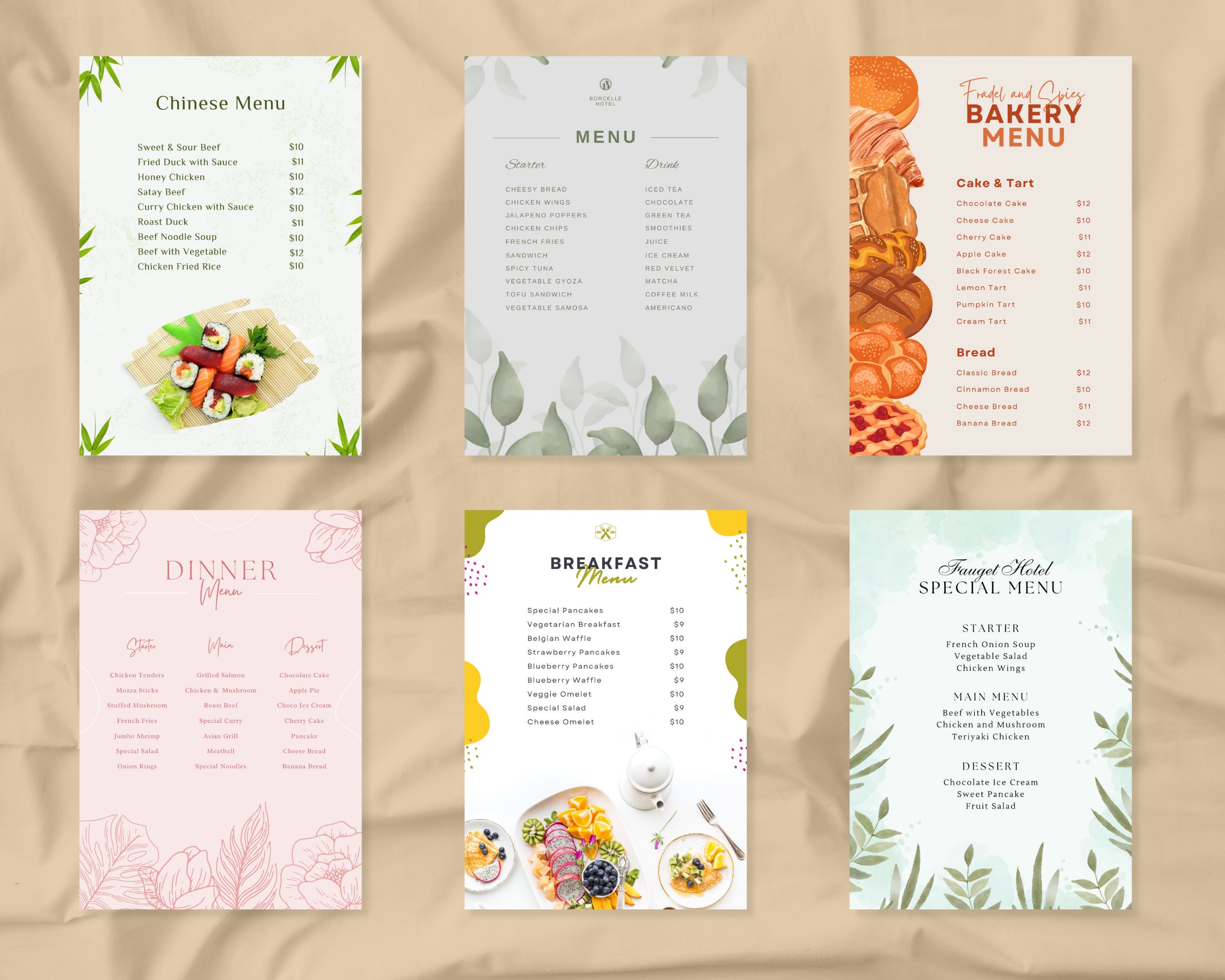 Canva menu template editable template menu printable menu design