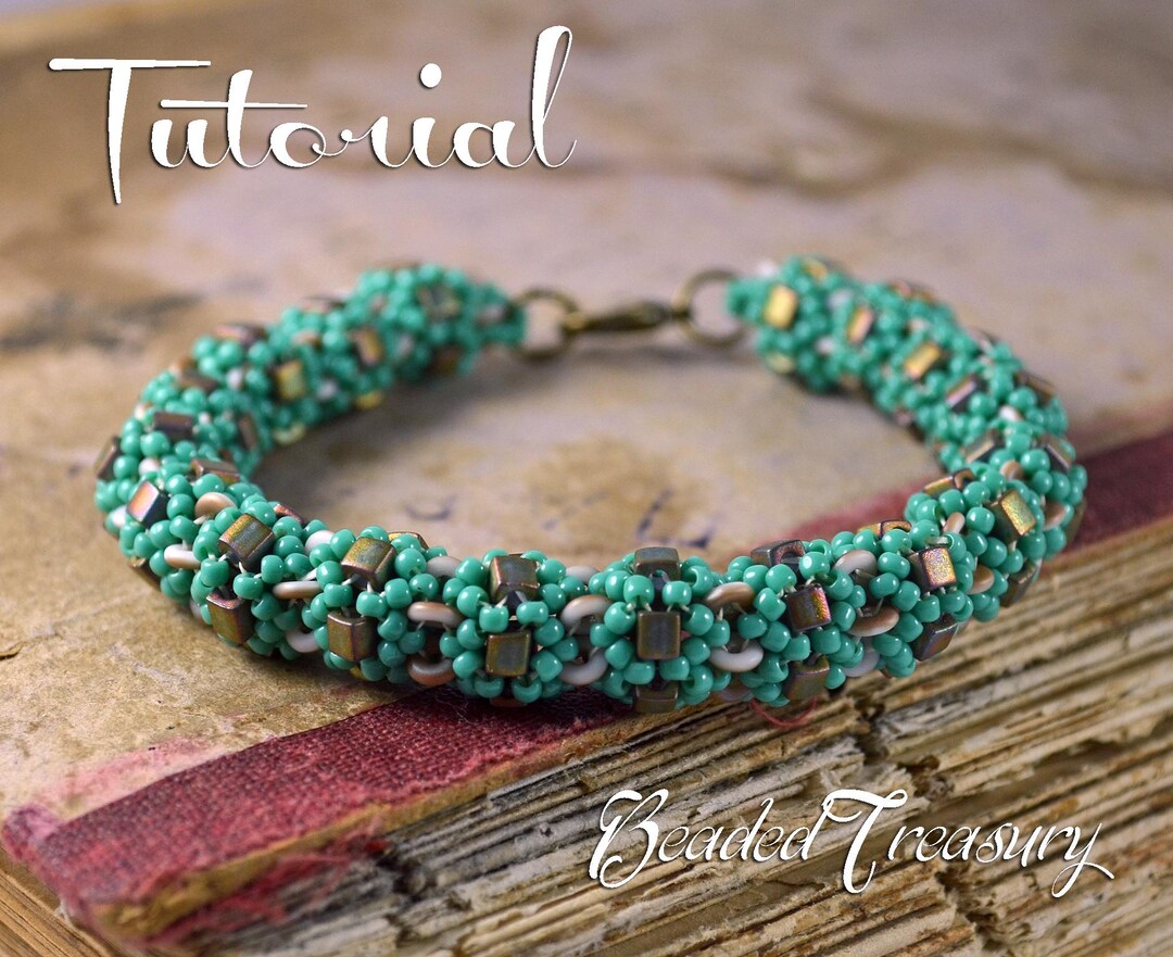 CUBICAL Beading Tutorial, Beaded Bracelet Pattern With Seed Beads, Cube ...