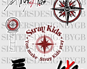 Stray Kids Png/Jpg/Pdf Digitala Tryck Klistermärken - Kpop Stray Kids PNG För Vinyltryck Klistermärken