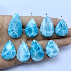 AAA Top Quality Cabochon, Beautiful Larimar Cabochon Big Larimar Cabochon Blue Larimar Gemstone, Dominican Republic Larimar Loose Gemstone zdjęcie 1