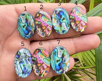 Snäckskal Doublet Cabochon, Blandad Form Lös Ädelsten, Platt Baksida Snäckskal Dubbel Ädelsten För Smyckestillverkning