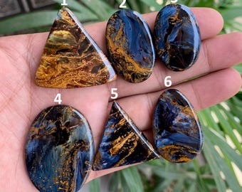 Uitstekende hoogwaardige pietersiet cabochon edelsteen, natuurlijke pietersiet edelsteen, mix vorm cabochon, kostbare pietersiet edelsteen, voor sieraden