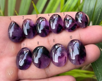 Natural Amethyst Cabochon Mix, Big Size Jewelry Making Stone