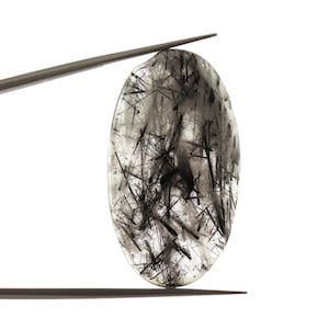 Black Rutile Cabochon, Rutile Cabochon, Natural Black Rutile Cabochons, Cabochon For Necklace, Rutile Gemstone, Big Rutile Cabochon