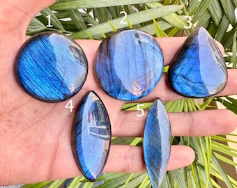 Blue Fire Labradorite Cabochon, Loose Spectrolite Gemstone