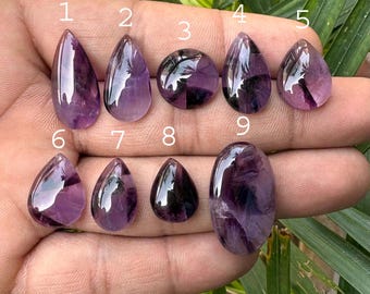 Natural Amethyst Cabochon Gemstone, Mix Shape Loose Cabs For Jewelry Making