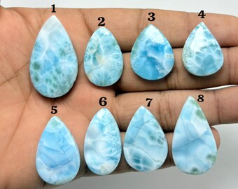 Beautiful Natural Larimar Cabochon  Blue Larimar Gemstone, Loose Cabochon, Top Quality Larimar Cabochon, Dominican Republic