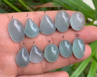Schöner Aquamarincabochon, natürlicher blauer Aquamarin, Mix-Form, Cabochon-Edelstein, loser Cabochon, einzigartiger Edelstein, für Schmuck verwenden