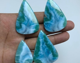 Good Quality Natural Larimar Cabochon, Blue Larimar Gemstone, Larimar Cabochon, Loose Cabochon For Making Jewelry