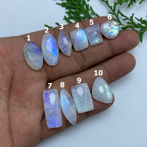 Multi Fire Moonstone Cabochon Gemstone, Natural Rainbow Moonstone Cabochon, Mix Shape Cabochon, Loose Gemstone, Moonstone For Jewelry Cabs