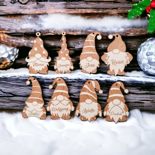 Personalisierbare Weihnachtswichtel, Anhänger für den Weihnachtsbaum, Dekoration für Weihnachten