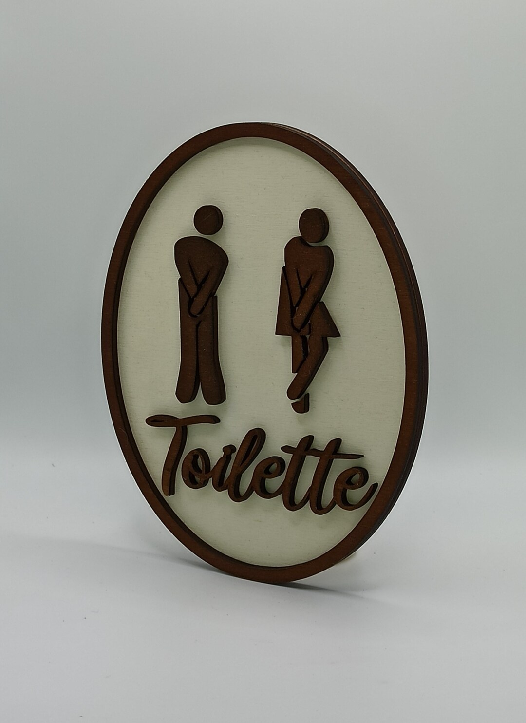 Guest Toilet WC Toilet Door Sign Made of Wood Guest Toilet Etsy UK