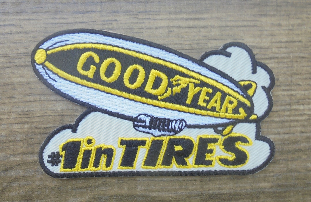 GOODYEAR 1 in Tires/blimp Hat Patchironon Brand New 3 3/8 X Etsy