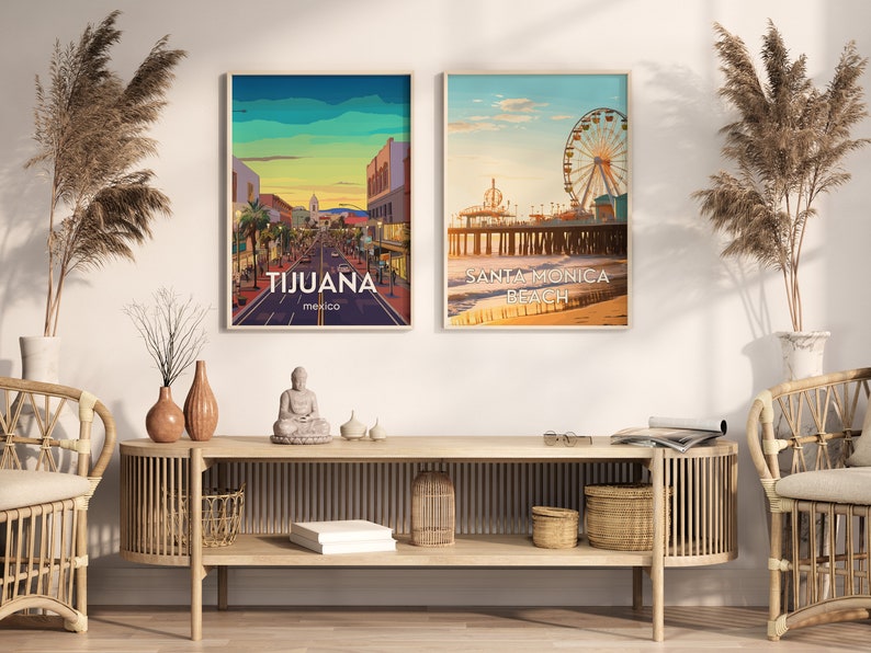 MEXICO TIJUANA Location Travel Framed Prints POSTER For Home Décor Matte Paper Poster image 5