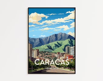 VENEZUELA CARACAS Location Travel Framed Prints POSTER For Home Décor – Matte Paper Poster