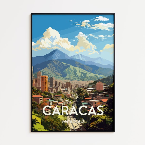 VENEZUELA CARACAS Location Travel Framed Prints POSTER For Home Décor – Matte Paper Poster