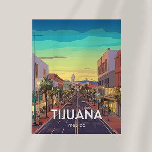 MEXICO TIJUANA Location Travel Framed Prints POSTER For Home Décor Matte Paper Poster image 3