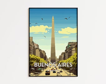 ARGENTINA BUENOS AIRES Location Travel Framed Prints Poster For Home Décor – Matte Paper Poster