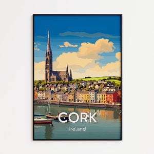 IRELAND CORK Location Travel Framed Prints POSTER For Home Décor – Matte Paper Poster