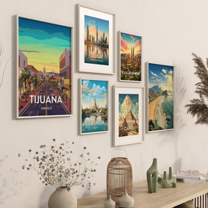 MEXICO TIJUANA Location Travel Framed Prints POSTER For Home Décor Matte Paper Poster image 6