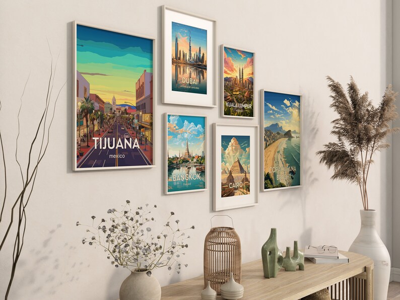 MEXICO TIJUANA Location Travel Framed Prints POSTER For Home Décor Matte Paper Poster image 6