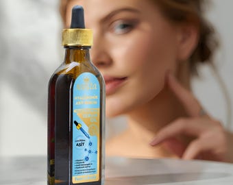 Vegan Hyaluronic Acid Serum: Natural Anti-Aging Hydrating Skincare (100 ml)