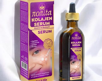 Serum kolagenowe, intensywna pielęgnacja twarzy i ciała, przeciwzmarszczkowe, 100 ml, naturalne działanie przeciwstarzeniowe