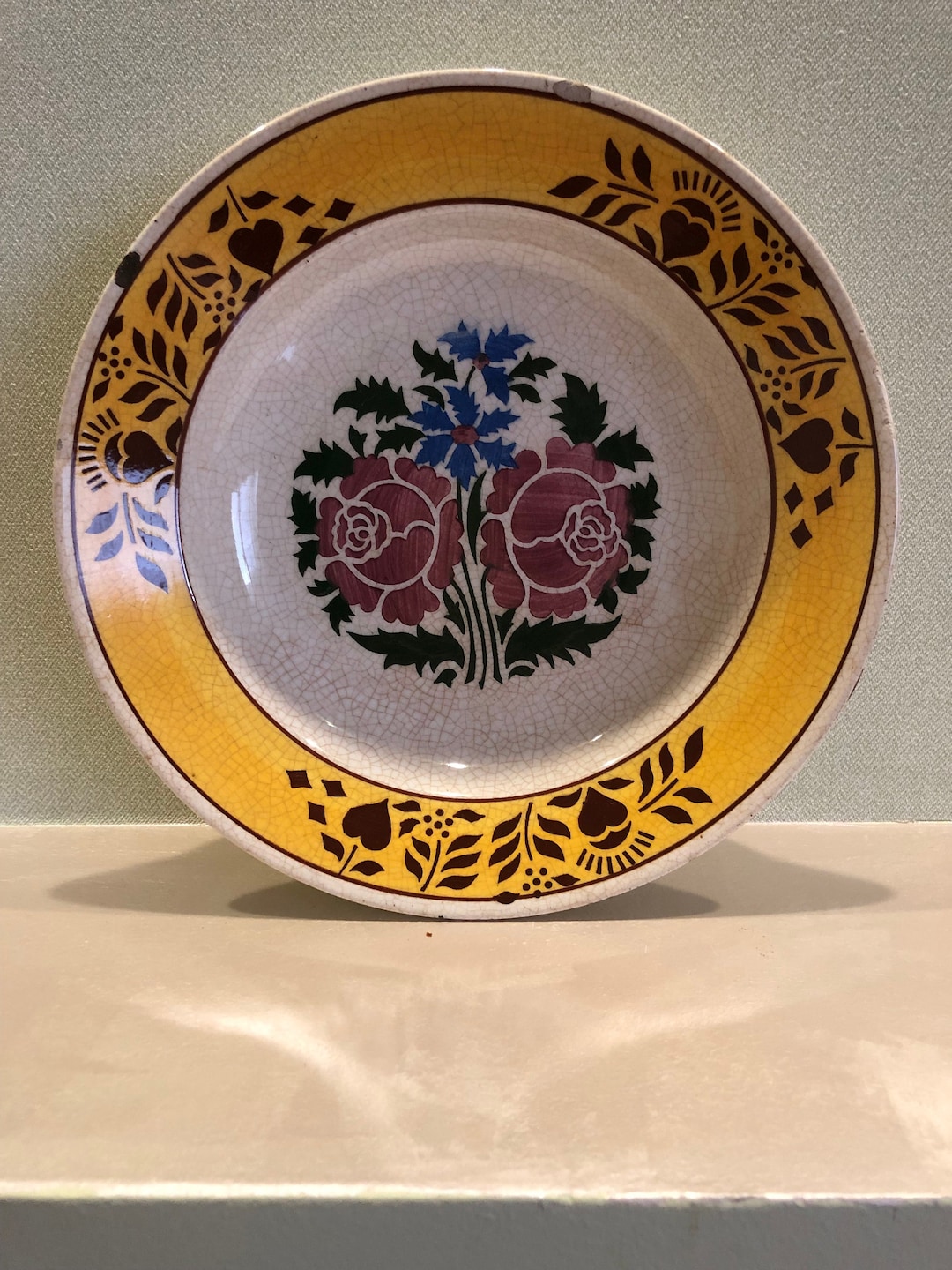 Antique Wall Plate Hollohaza Made in Hungary 1910 1920s. Etsy