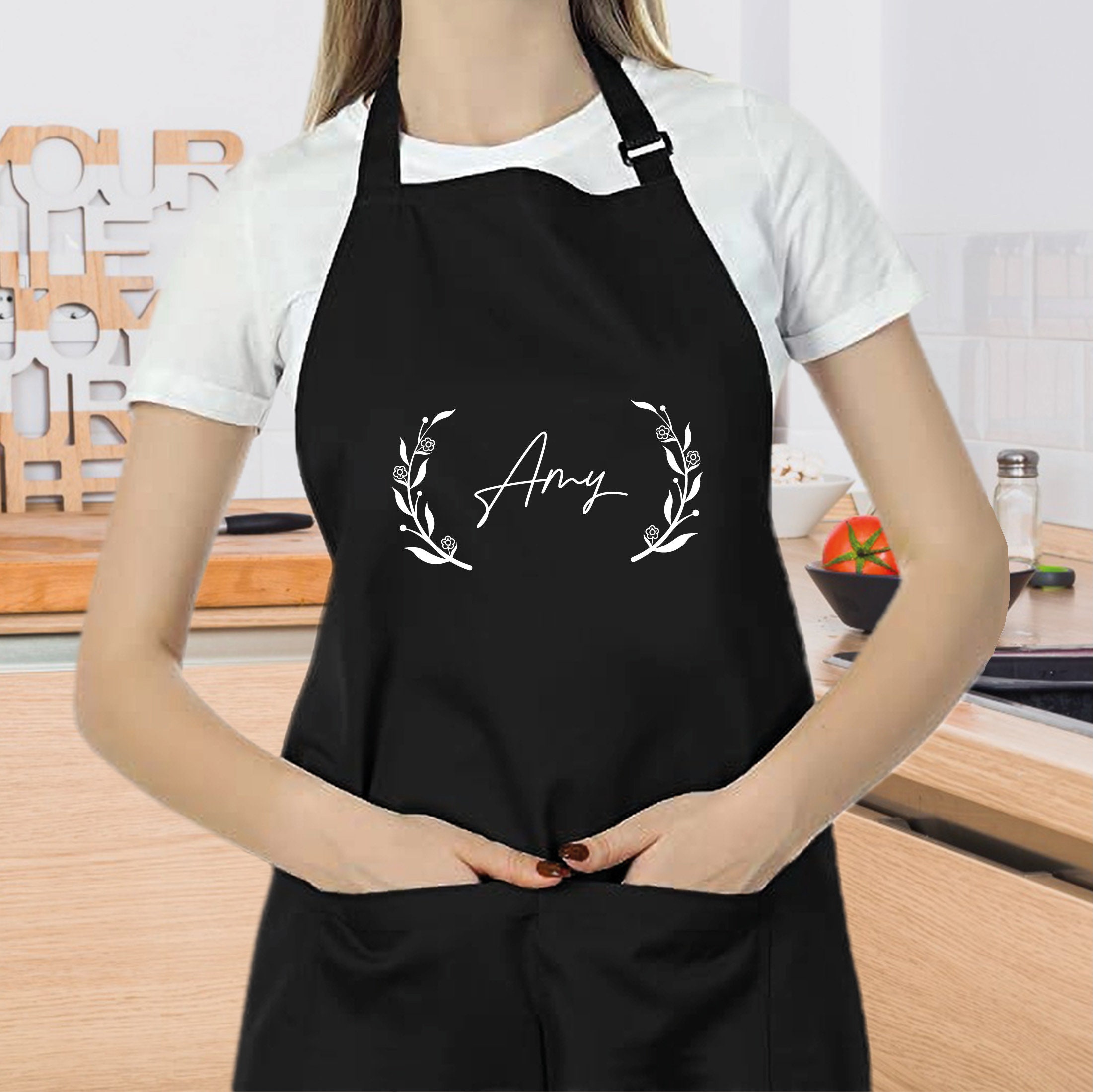 Discover Personalized キッチン ベーキング カスタムエプロン Custom Kitchen Apron