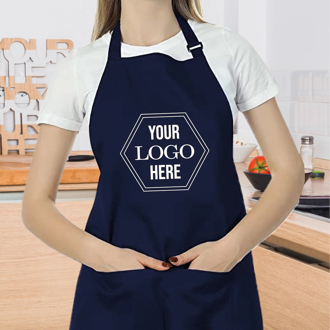 Logo Aprons, Personalized Apron for Women, Custom Apron, Apron With