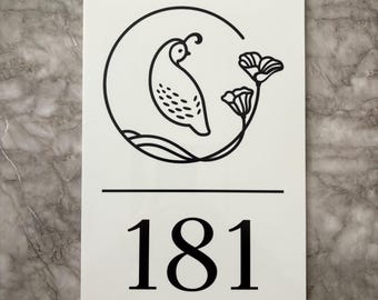 Modern Room Number Sign, Custom Hotel Door Plaque, Personalized Logo and Number, Stylish Acrylic Hotel Room Sign