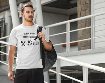 My Plan For Today T-Shirt | Funny Soccer Beer Food Shirt | Mens Casual Sport Tee | Gift for Him Dad | Game Day