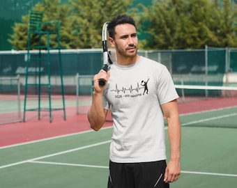 Tennis Heartbeat T-Shirt 2026 Still Serving Design | Mens Womens Tennis Player Gift | Funny Tennis Lover Apparel | Sports Fan Tee