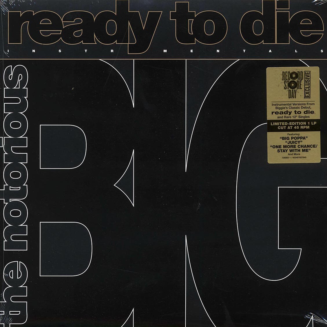 Notorious B.I.G. – Ready to Die Instrumentals, Ltd. Ed. 45RPM Vinyl LP RSD 2024 Notorious B.I.G. – Ready to Die Instrumentals, Ltd. Ed. 45RPM Vinyl LP RSD 2024