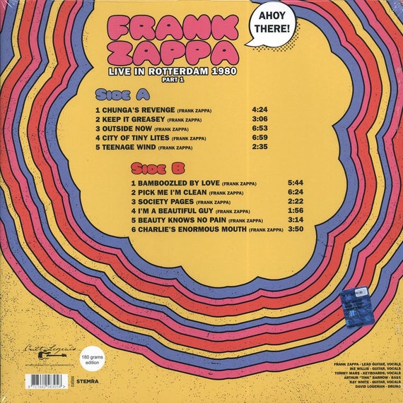 Frank Zappa Ahoy Part / LP Vinyl cult Legends Rock